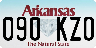 AR license plate 090KZO