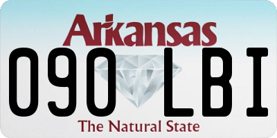 AR license plate 090LBI
