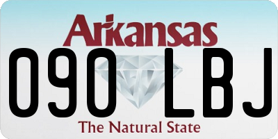 AR license plate 090LBJ
