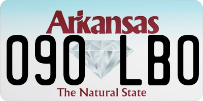 AR license plate 090LBO