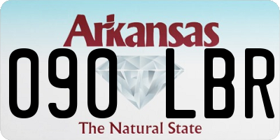AR license plate 090LBR