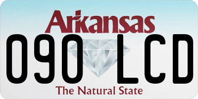 AR license plate 090LCD