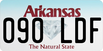 AR license plate 090LDF