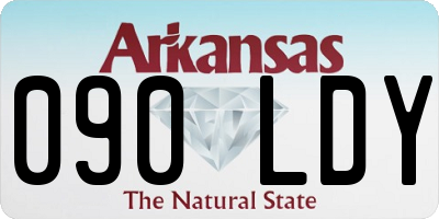 AR license plate 090LDY