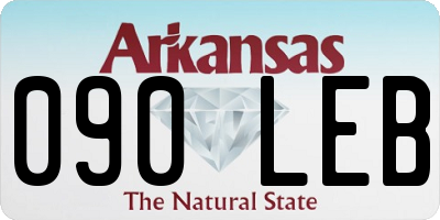 AR license plate 090LEB