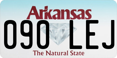 AR license plate 090LEJ
