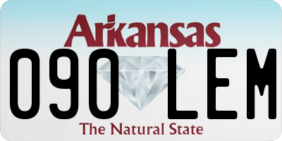 AR license plate 090LEM