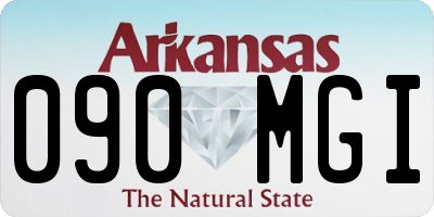 AR license plate 090MGI