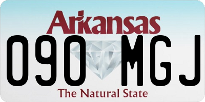 AR license plate 090MGJ
