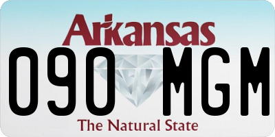 AR license plate 090MGM