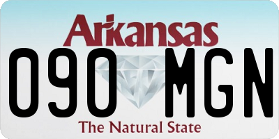 AR license plate 090MGN