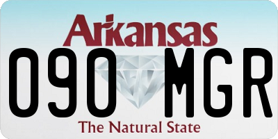 AR license plate 090MGR