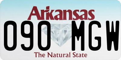 AR license plate 090MGW