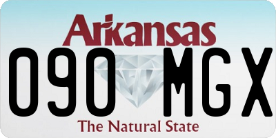 AR license plate 090MGX