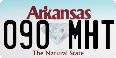 AR license plate 090MHT