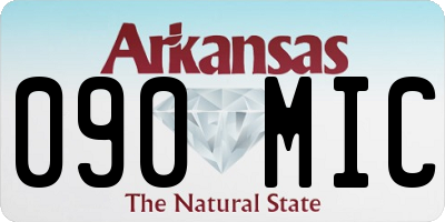 AR license plate 090MIC