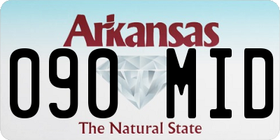 AR license plate 090MID