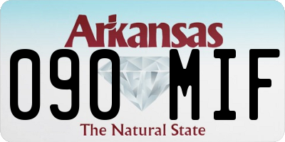AR license plate 090MIF