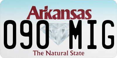 AR license plate 090MIG