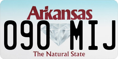 AR license plate 090MIJ
