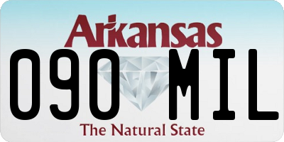 AR license plate 090MIL