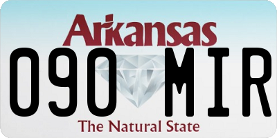 AR license plate 090MIR