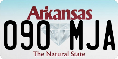 AR license plate 090MJA