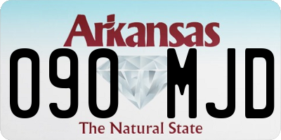 AR license plate 090MJD