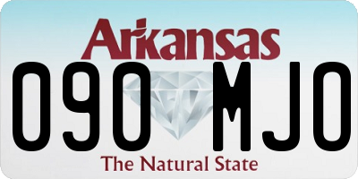 AR license plate 090MJO