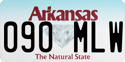 AR license plate 090MLW