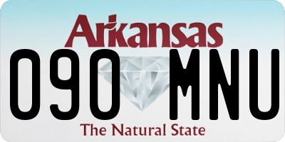 AR license plate 090MNU