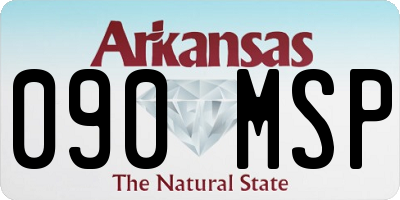 AR license plate 090MSP