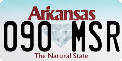 AR license plate 090MSR