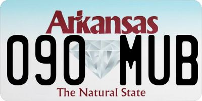 AR license plate 090MUB