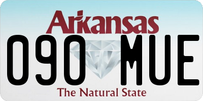 AR license plate 090MUE