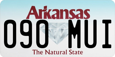 AR license plate 090MUI