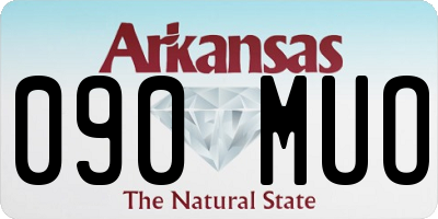 AR license plate 090MUO
