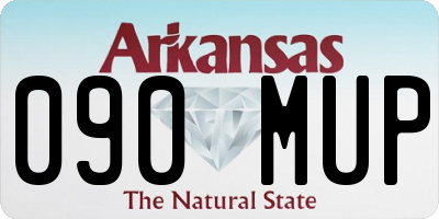 AR license plate 090MUP