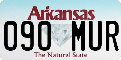 AR license plate 090MUR