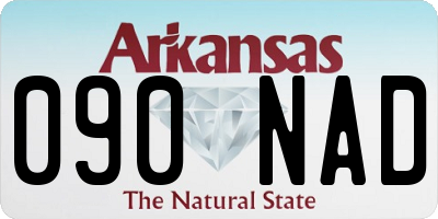 AR license plate 090NAD
