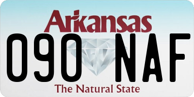 AR license plate 090NAF