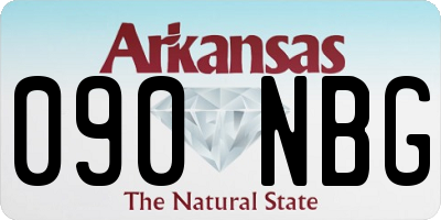 AR license plate 090NBG