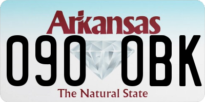 AR license plate 090OBK