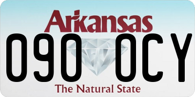 AR license plate 090OCY