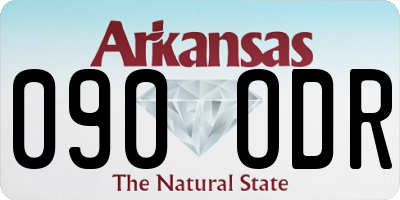 AR license plate 090ODR