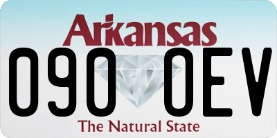 AR license plate 090OEV