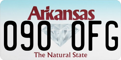 AR license plate 090OFG