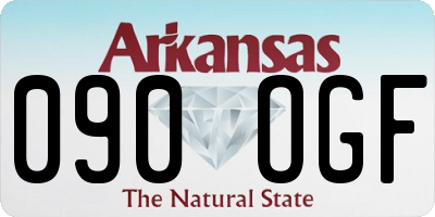 AR license plate 090OGF