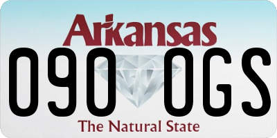 AR license plate 090OGS