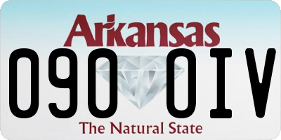 AR license plate 090OIV
